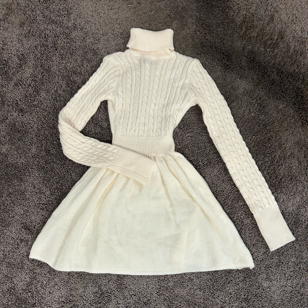 Warm and comfortable sweater dress